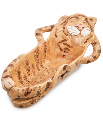 Кашпо керамическое «Тигр на спинке» NIMNU2
