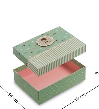 Коробка подарочная «Прямоугольник» цв.зеленый H8VT9L