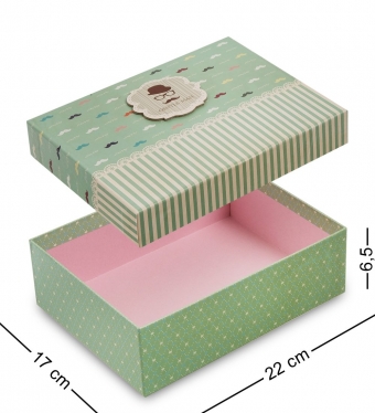 Коробка подарочная «Прямоугольник» цв.зеленый J7CV2C