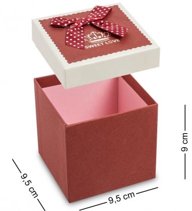 Коробка подарочная «Квадрат» цв.бордовый POSOSW