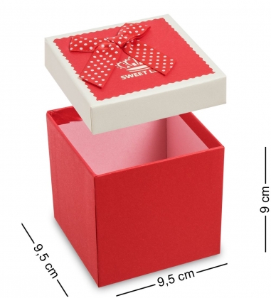 Коробка подарочная «Квадрат» цв.красный W2JQSZ