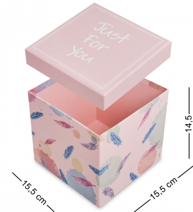 Коробка подарочная цв.розовый J8NPT2