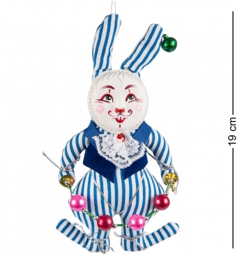 Кукла подвесная «Кролик с бусами» QHISIR
