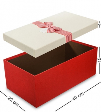 Коробка «Прямоугольник» цв.красн./беж. 4T4B3I