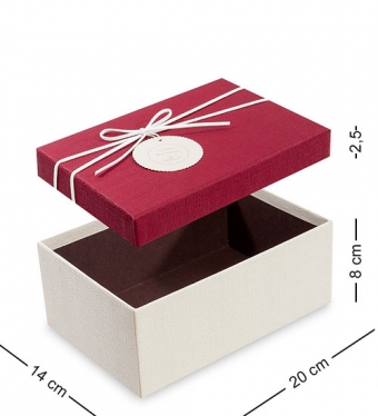 Коробка «Прямоугольник» цв.молочн./борд. JD0Y1J