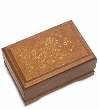 Шкатулка деревянная «Знак Зодиака-Лев» N9ZHBR