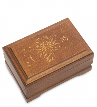 Шкатулка деревянная «Знак Зодиака-Скорпион» G614CL