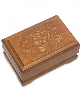 Шкатулка деревянная «Знак Зодиака-Водолей» HSNFGQ