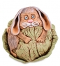 Кашпо глинян. «Кролик в капусте» GWDCNM