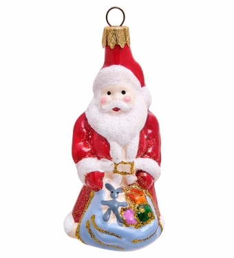 Фигурка «Дед Мороз с подарками» ёлочное украшение HNUYBT