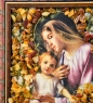 Икона Божией Матери с янтарной крошкой H-18см 8Y0FMD