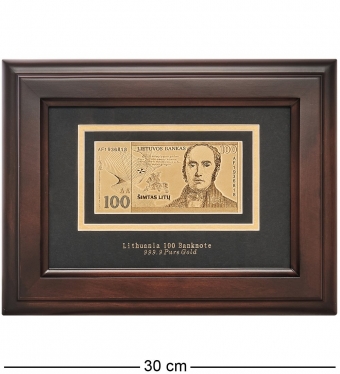 Панно «Банкнота 100 LIT лит Литва» AT42H5